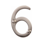 M Marcus Heritage Brass Numeral 6 - Face Fix 51mm 